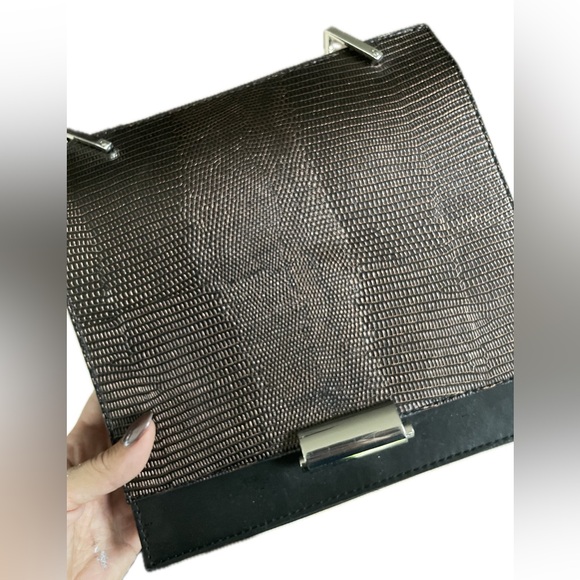 Zara women’s crossbody purse, bag, brown & black, pattern, good condition - Picture 4 of 6